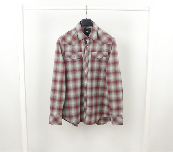 Men G-Star Raw Shirt Red Cotton 40