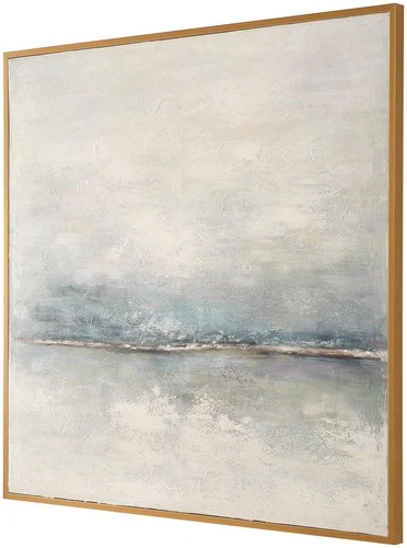 Uttermost 32375 Foggy Morning 50" x 50" Framed Abstract Painting - MultiColor - Picture 1 of 5
