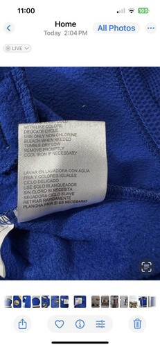 Golden State Warriors NBA Full Zip Track Jacket Blue Gold Carl Banks GIII XL - Picture 13 of 13