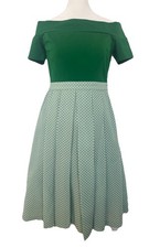 NWT Anthropologie ModCloth Green Shirt Dress Medium