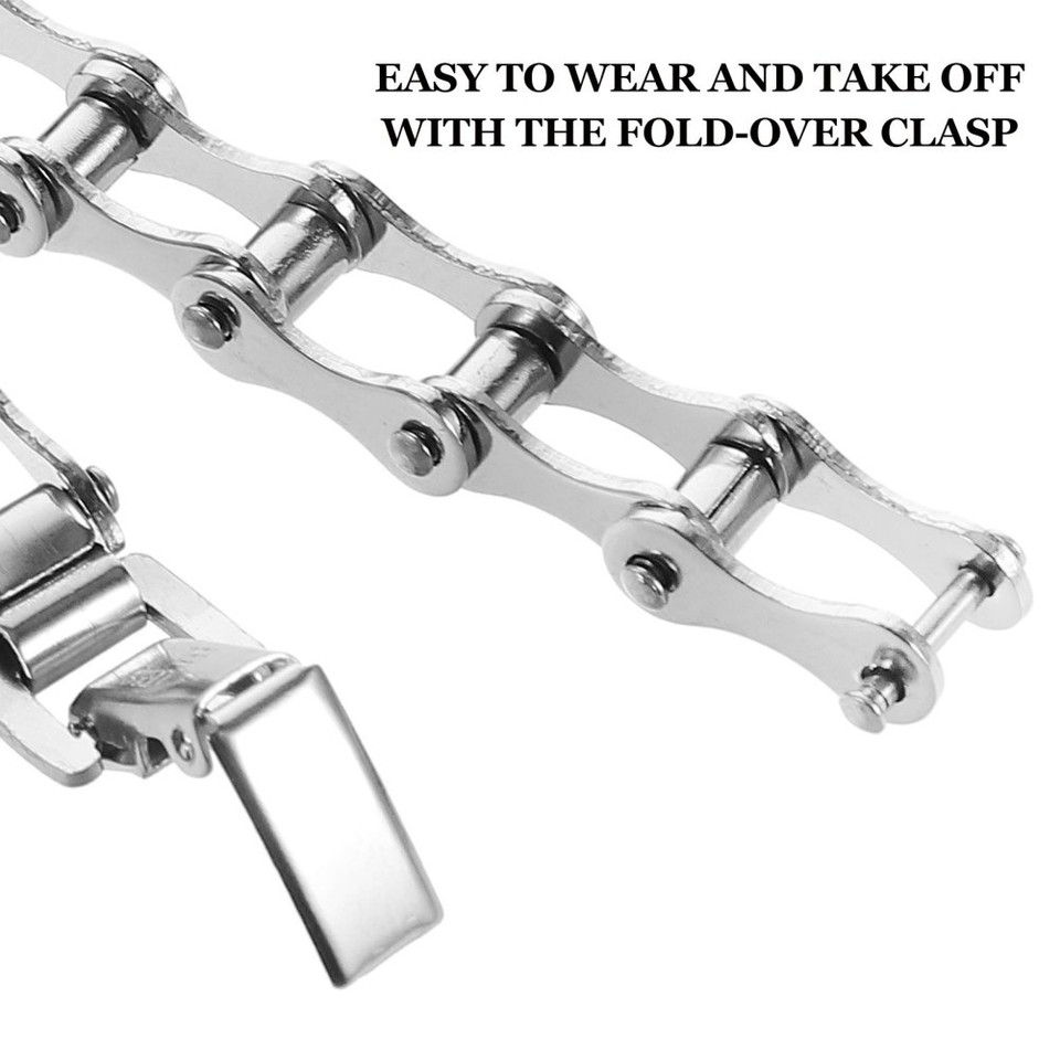 Bicycle Chain Design 1PC Refined Bracelet Bike Chain Design for Link Chain Wristband ...