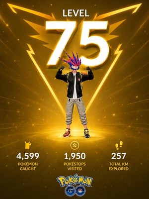 Pokémon GO 134 Millionen XP bis Level 75 schneller Service siehe Beschreibung