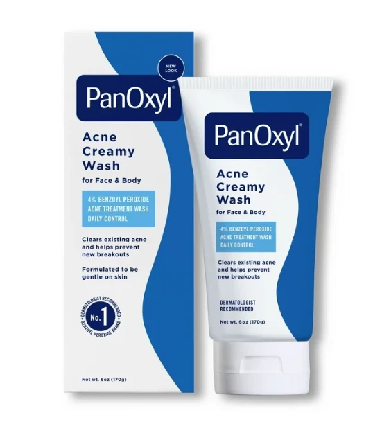 (3 упаковки) Новый PanOxyl 4% акне кремовая стирка ежедневный контроль 6 унций каждый, срок годности 02/27 - Изображение 3 из 4