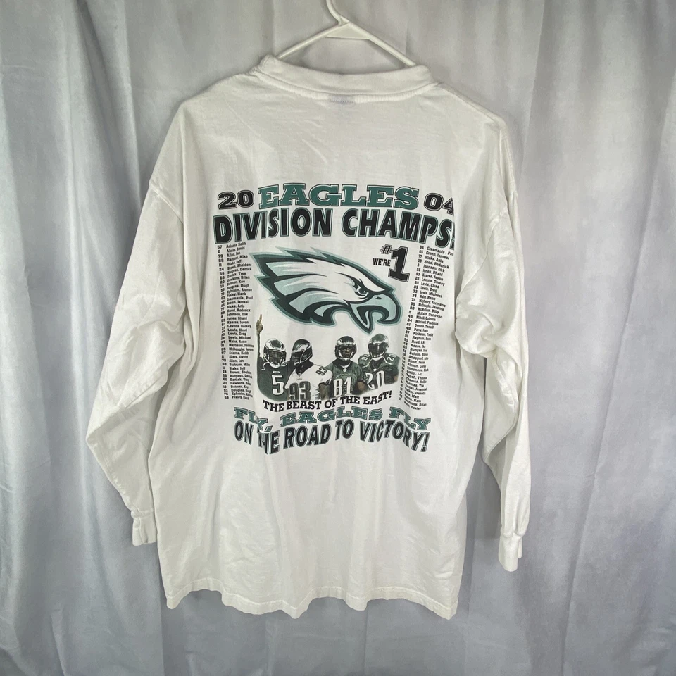 Camiseta de los Philadelphia Eagles Eastern Division Champions 2004 para hombre 2XL Foto 3 de 4