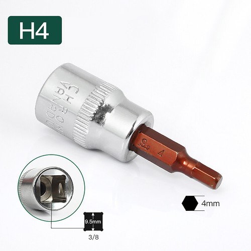 Torx/Hex/Kreuzschlitz/Schlitz Bit-Einsatz 3/8" (9,5mm) Stecknuss Steckschlüssel - Bild 14 von 42