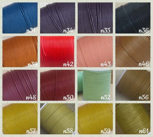 1 mm 1,5 mm 2 mm Runde Lederkordel Hochwertiges Leder Schmuck Angebot 40 Farben - Bild 3 von 4