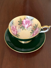 Vintage Aynsley England Footed Cup & Saucer P...