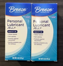 2  Recall Breeze Personal Lubricant Jelly Water-Based 4 OZ Exp 12/24
