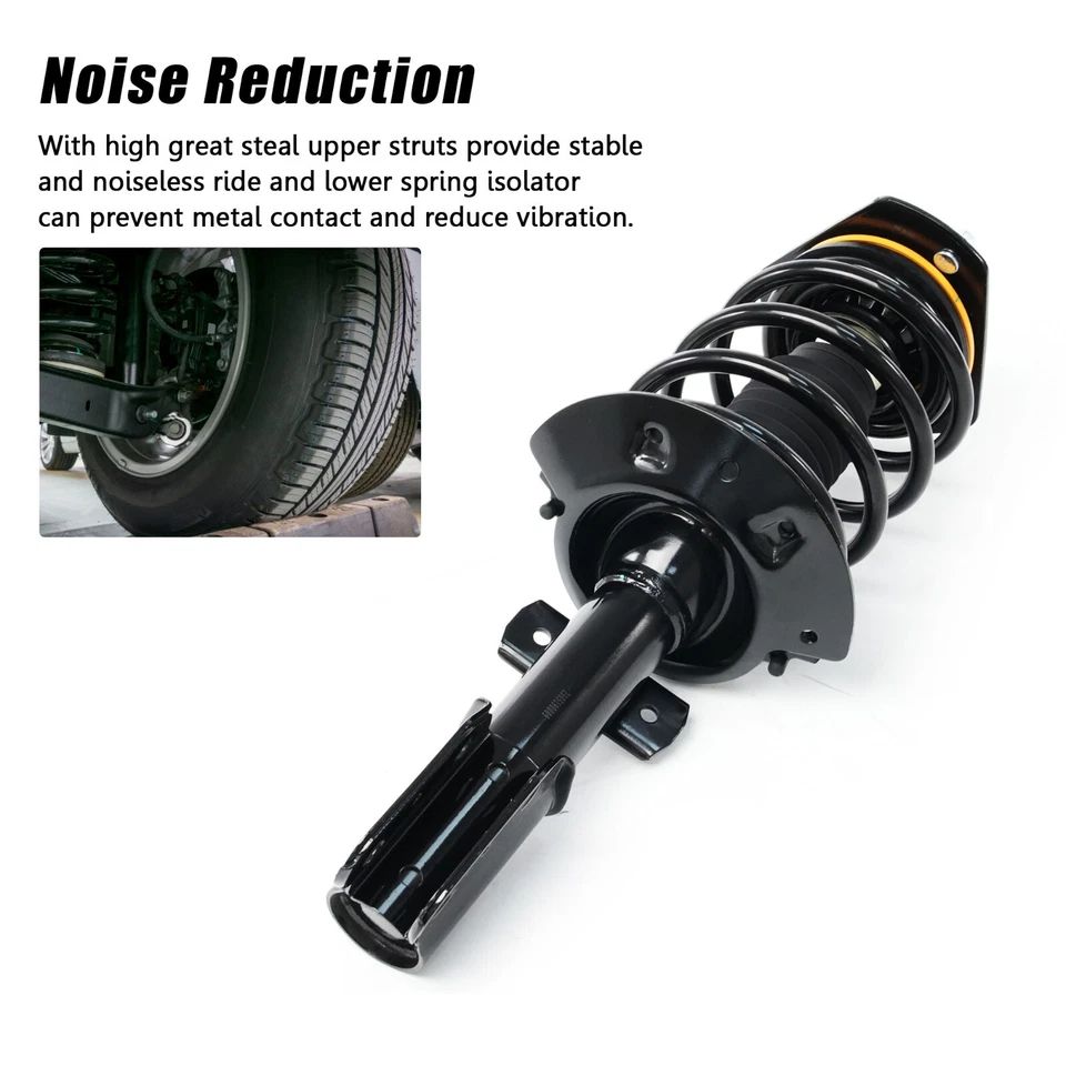 Front Driver Passenger Side Struts Coil Spring for 2004-2008 Pontiac Grand Prix - Image 4 of 4