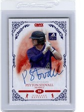2022 Onyx Vintage AUTO Blue Ink PEYTON STOVALL Arkansas RAZORBACKS Haughton LA e