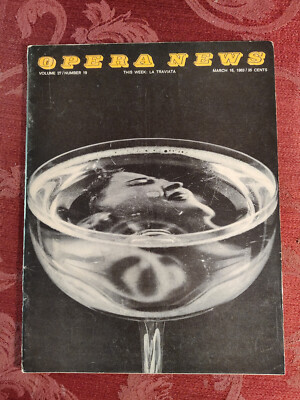 Rare METROPOLITAN OPERA NEWS March 16 1963 La Traviata