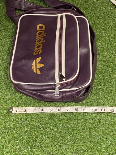 Adidas Unisex Bolso Mensajero Púrpura Trébol Logo Aerolínea Hombro Retro - Imagen 13 de 13