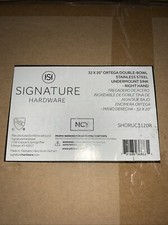 Signature Ortega 32" Undermount 70/30 Double Basin Stainless Steel Kitchen Sink