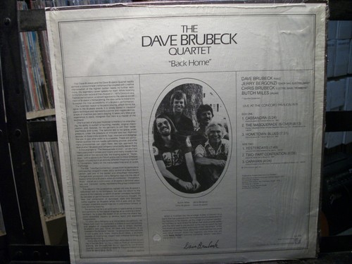 THE DAVE BRUBECK QUARTET Back Home LP VG+ 1979 Concord Jazz - Picture 2 of 2