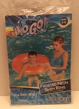 Bestway H2O Go Frosted Neon Swim Ring Orange 30in. Inflatable Pooltime