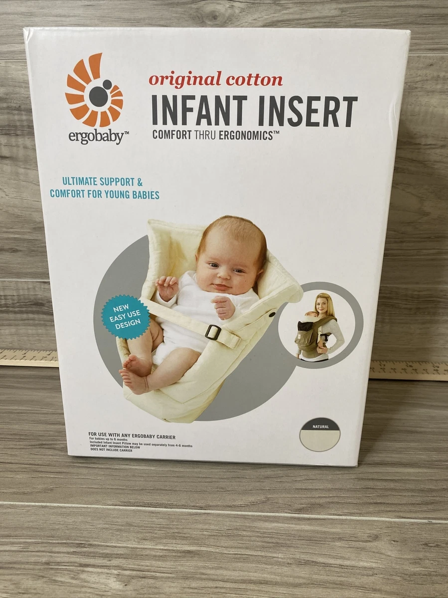 Ergobaby Infant Insert for Use with Any Ergobaby Carrier Natural NEW Never Used