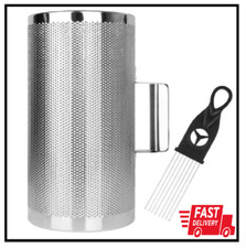 12" x 6" Stainless Steel Guiro Instrument Latin Percussion Metal Guiro Shaker...