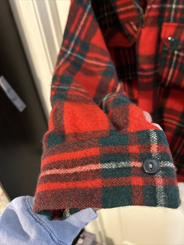 Vtg Mountaineer 60/70s Tartar Wool 3/4 Jacket/flannel plaid Men’s Xl - Picture 7 of 16