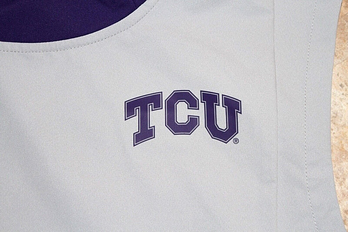NEW Nike Shield TCU Horned Frogs ON FIELD Hooded Sleeveless