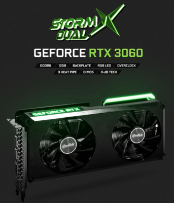 RTX 3060 STORM X Dual OC D6 12GB, Unopened