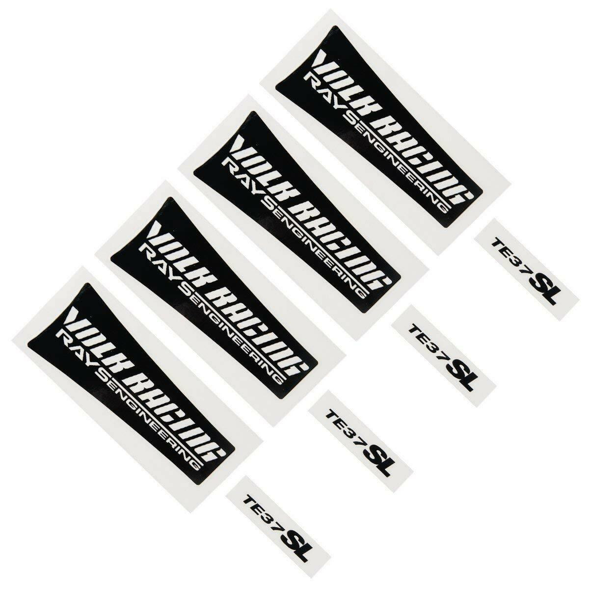 JDM Reflective Black RAYs VOLK Racing Sticker TE37SL Wheel