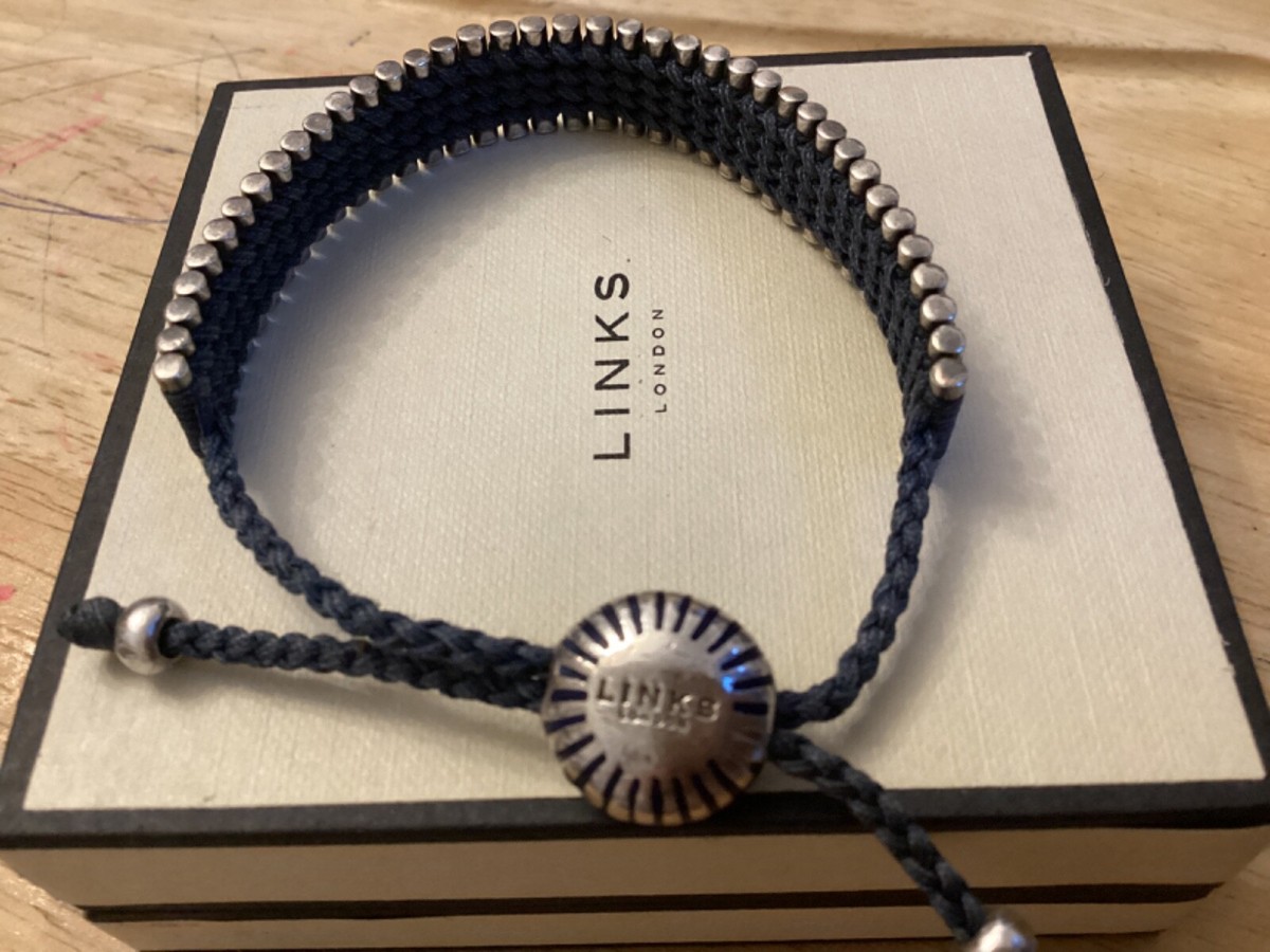 Genuine Links of London blue Friendship bracelet