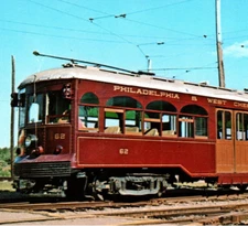 Vintage Postcard Philadelphia West Chester Seashore Trolley Museum Maine-Penn185