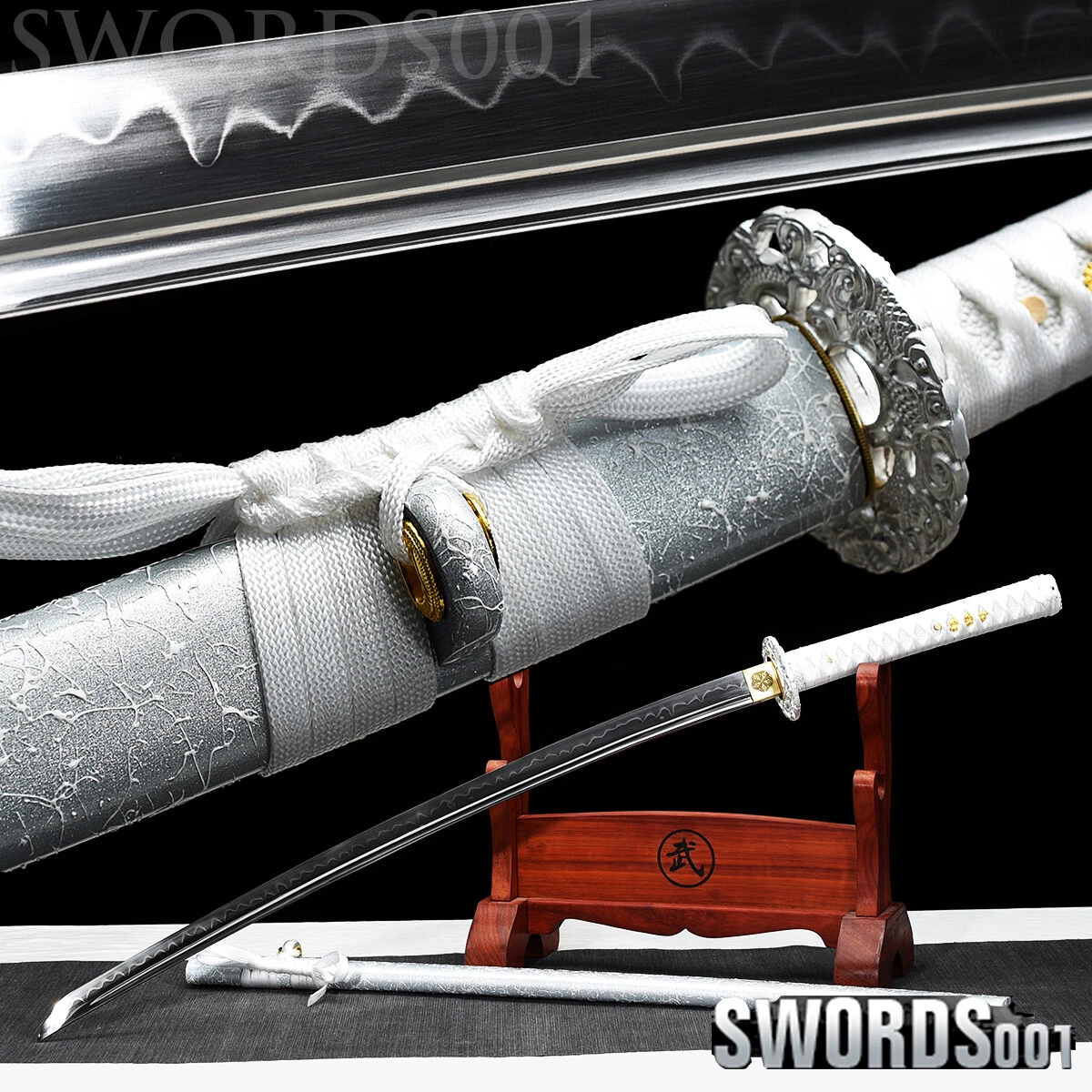 碳钢刀片武士银色收藏日本刀剑、军刀| eBay