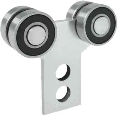 STAHLCO Rollenwagen mit 4 Rollen Hängende Schiebetorsystem Schiene 20x20x2mm 40 kg HS-20