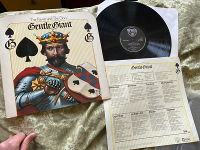 GENTLE GIANT POWER AND THE GLORY WWA ROUND SLV UK 1ST ISSUE PROG LP, INSERT, EX+