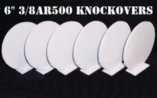 6in 3/8in AR500 Knock-over Steel Shooting Range Targets-Metal NRA Knock-downs  