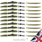 40pc Fishing Tackle Carp lead clips Quick Change swivels Anti Tangle Sleeves