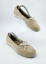 Keds Grasshoppers Ortholite Women's Cushioned Slip On Boat Shoes Beige Size 6M