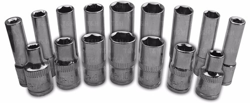 BERGEN-Metric-Socket-Set-24-Piece-1-4-034-Drive-6-Point-4-13mm-Deep-Socket-Set