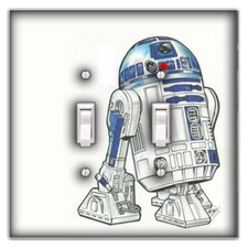 Star Wars Droid Design 9 Decorative Double Toggle Light Switch Cover Wall Decor