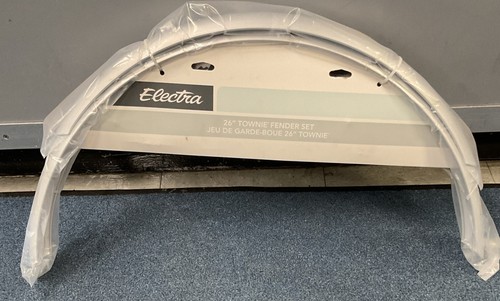 Electra Townie Aluminum Fender Set - 26” Original Silver New Nos