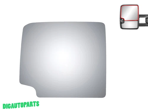 Upper Mirror Glass for 2020-2023 GMC Sierra 2500HD Silverado Left Side Adhesive