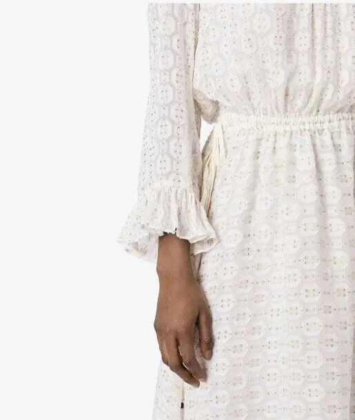 Abito da cocktail avorio Tory Burch nuovo con etichette taglia 6