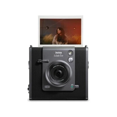 Fuji Instax Wide EVO Hybridkamera - Schwarz