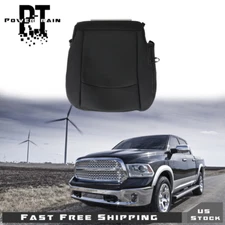 Black Perforated Seat Cover For Dodge Ram 1500 2500 2013-2018 Passenger Bottom