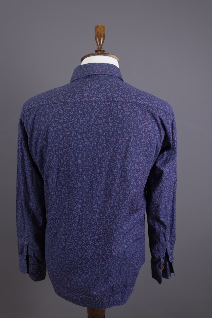 Camiceria Partenopea Blue Floral Long Sleeve Dres… - image 9