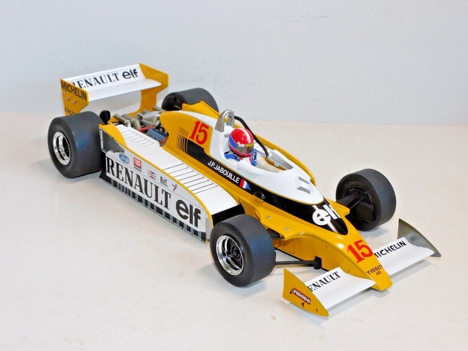 MCG 1:18 F1 Renault RS10 Jean Pierre Jabouille GP France 79 (Neuf avec emballage d'origine) à