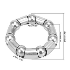 Cages Pour Fourche Avant Kit 8 Cages à Billes Pour Vélo - Diamètre 37 Mm - Pour Jeu De Direction Et Fourche Avant