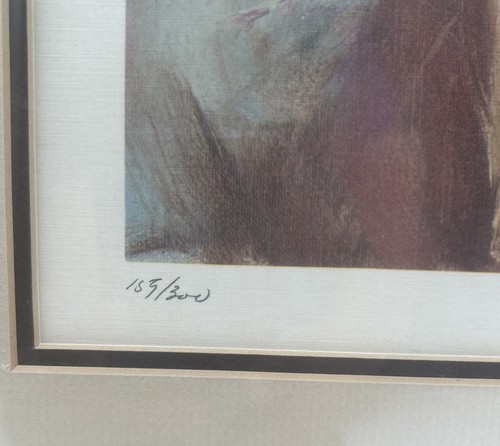 Vtg Julian Gilbert Hand Signed Print 23.5 X 28in The Last Warrior 88/300 - Picture 5 of 8