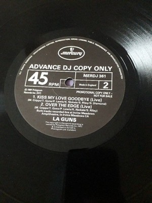 L.A. GUNS BALLAD OF JAYNE 12'' 1989 promo with kiss my love + over the edge - bot
