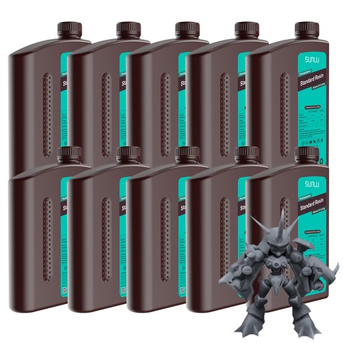 SUNLU 10*1KG Standard Resin,Fast Curing Standard 3D Resin 395 to 405nm UV Curing