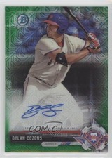 2017 Bowman Chrome Prospect Mega Box Green Refractor 29/99 Dylan Cozens Auto 2f9