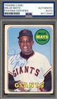 Willie Mays PSA DNA Vintage Signed 1969 Topps Autograph