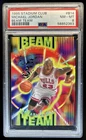 1995-96 Topps Stadium Club Michael Jordan Beam Team #B14 Bulls PSA 8