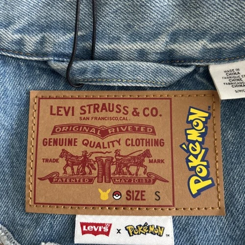 Levi's x Pokemon 25th Anniversary Pikachu Trucker Jacket Men’s Size Small image 5